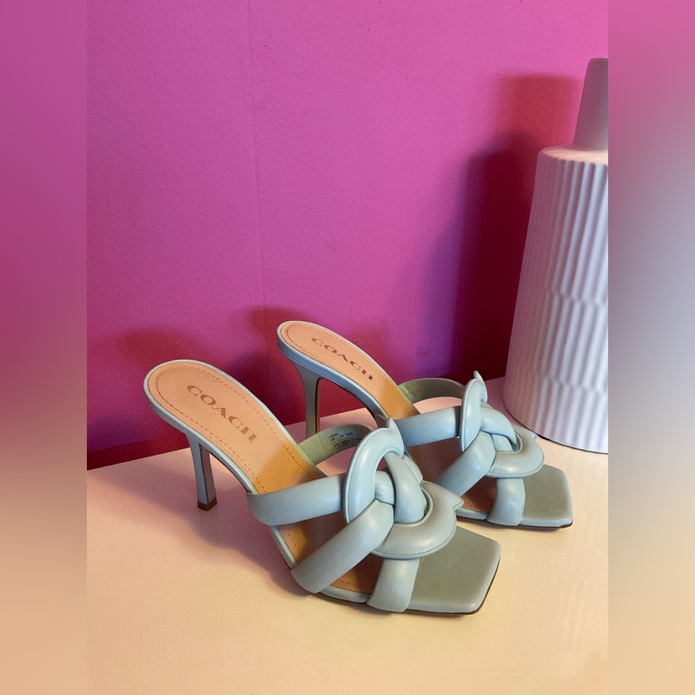 Coach High Heel Sandals Size 8.5 - Picture 6 of 8